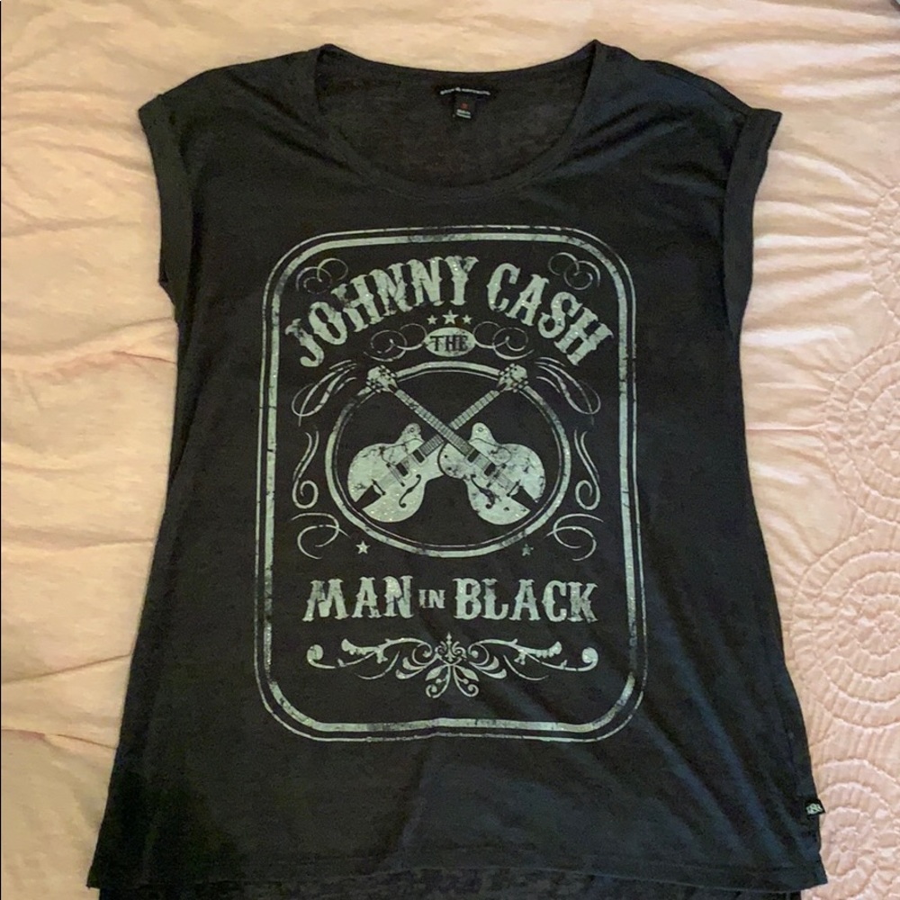 Johnny Cash glitter tee